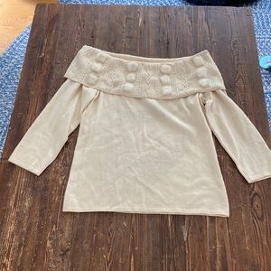 Escada cream sweater, size S (36)